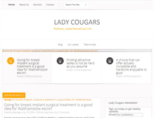 Tablet Screenshot of lady-cougar.com